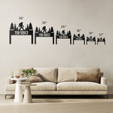 Personalized Bigfoot House Number Metal Sign with Stakes