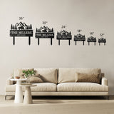 Personalized Cabin Bear and Trees Metal Sign