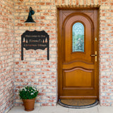 Personalized Christmas Welcome Metal Sign