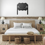 Personalized Christmas Welcome Metal Sign