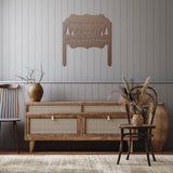 Personalized Christmas Welcome Metal Sign