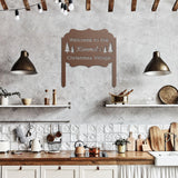 Personalized Christmas Welcome Metal Sign