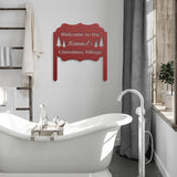 Personalized Christmas Welcome Metal Sign