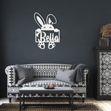 Personalized Easter Bunny Metal Wall Art