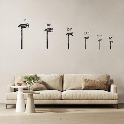 Personalized Firefighter Memorial Axe Metal Wall Art