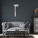 Personalized Firefighter Memorial Axe Metal Wall Art