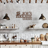 Personalized Hibiscus Poolside Oasis Metal Art