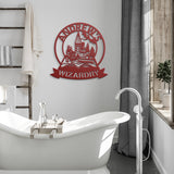 Personalized Hogwarts Castle Magic School Wizardry Metal Sign