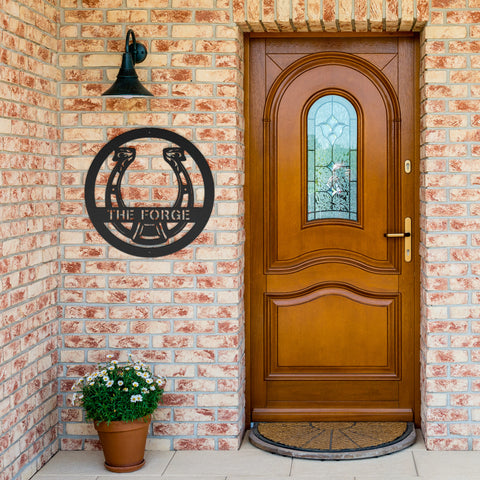 Personalized Horseshoe Metal Wall Art