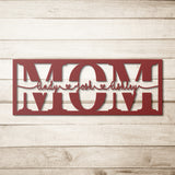 Personalized MOM with Children Names Metal Wall Art
