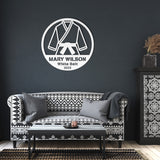 Personalized Martial Arts Jiu Jitsu Judo Karate Belt Sign