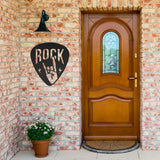 Personalized Pick Guitar Rock Hands Metal Wall Art