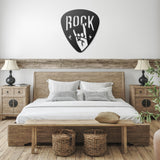 Personalized Pick Guitar Rock Hands Metal Wall Art