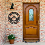 Personalized Quidditch Rings Pitch Metal Wall Art