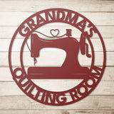 Personalized Quilting Sewing Metal Sign
