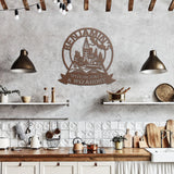 Personalized Wizardry Castle Metal Wall Art