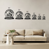 Personalized Wizardry Castle Metal Wall Art