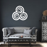 Triskelion Spiral Metal Wall Art