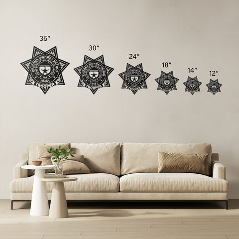 Trooper Police Armed Forces Custom Metal Sign