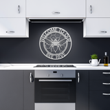 Welcome_to_our_Bee_Hive_Monogram_Metal_S_Silver_Dark_Kitchen_Mockup.png