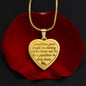 Knight in Shining Armor - Pipeliner Engraved Heart Necklace