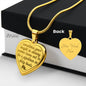 Knight in Shining Armor - Pipeliner Engraved Heart Necklace