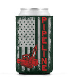 Pipeline US Flag Sideboom Can Sleeve