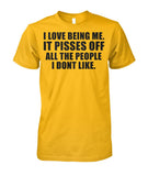 I Love Being Me Unisex Cotton Tee