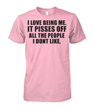 I Love Being Me Unisex Cotton Tee