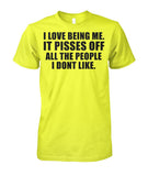 I Love Being Me Unisex Cotton Tee
