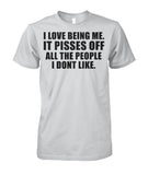 I Love Being Me Unisex Cotton Tee