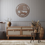 American Flag Road Glide Metal Wall Art