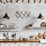 Aquarius Floral Metal Wall Art