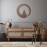 Buddha Zen Circle Metal Wall Art