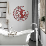 Crescent Moon Witch Metal Art