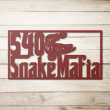 Custom Metal Sign for Elissa (SnakeMafia)