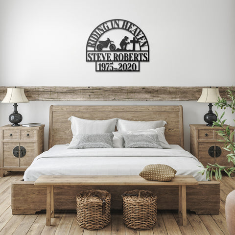 Dirt Biker Memorial Metal Wall Art