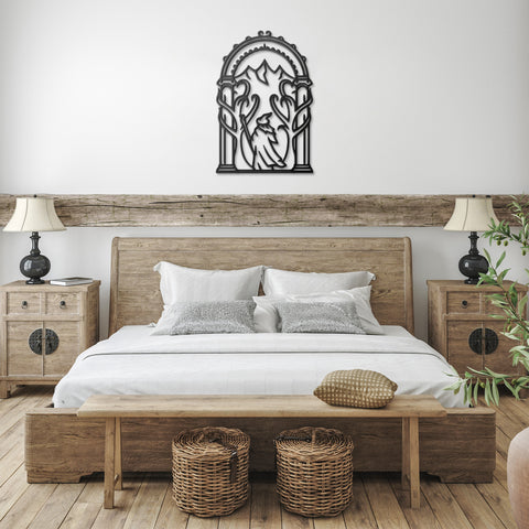 Doors of Durin Tolkien Gate LOTR Metal Wall Art