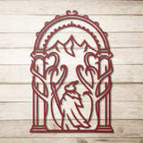 Doors of Durin Tolkien Gate LOTR Metal Wall Art