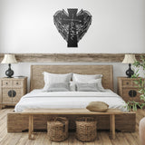 Faith Cross with Wings Metal Wall Art