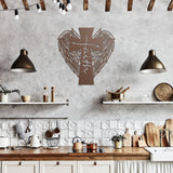 Faith Cross with Wings Metal Wall Art
