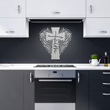 Faith Cross with Wings Metal Wall Art