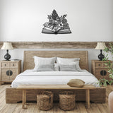 Floral Book Metal Wall Art
