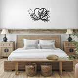 Floral Stethoscope Metal Wall Art