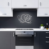 Floral Stethoscope Metal Wall Art