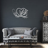 Floral Stethoscope Metal Wall Art