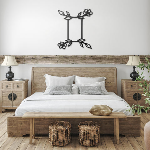 Gemini Floral Metal Wall Art