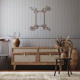 Gemini Floral Metal Wall Art