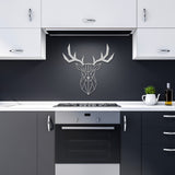 Geometric Deer Metal Wall Art