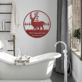 Hunting Address Metal Sign